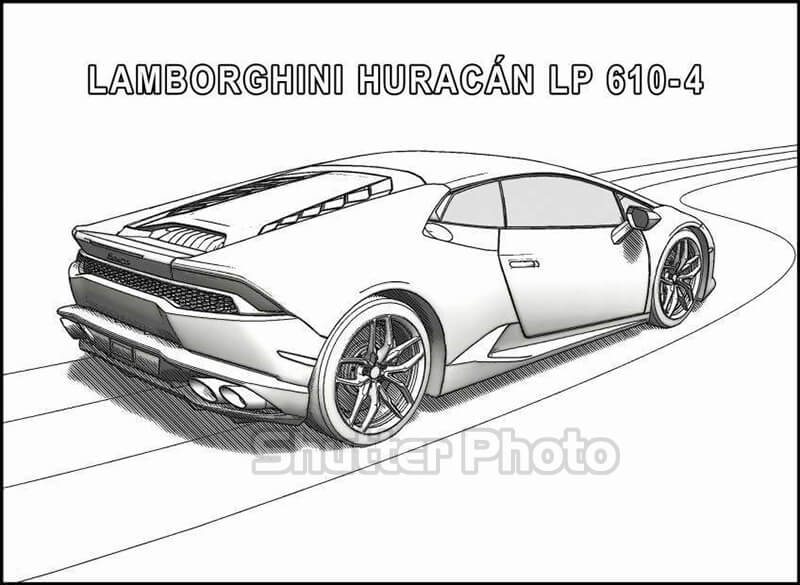 Cách vẽ ô tô mơ ước Siêu xe Lamborghini đơn giản và đẹp