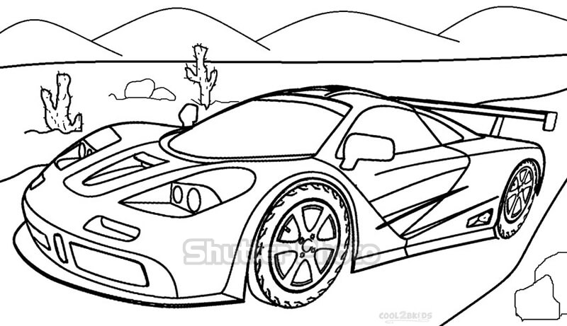 Tranh tô màu ô tô đua đẹp và đơn giản  Cars coloring pages Race car  coloring pages Super cars