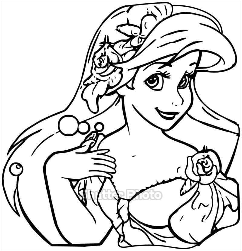 132 Tranh tô màu công chúa Disney xinh đẹp dễ tải dễ in Update 2022 110