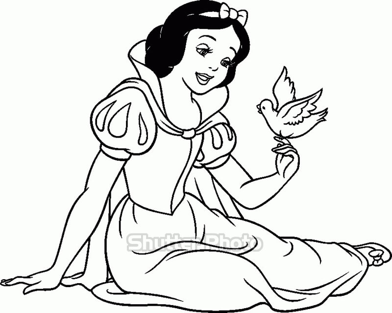 132 Tranh tô màu công chúa Disney xinh đẹp dễ tải dễ in Update 2022 129