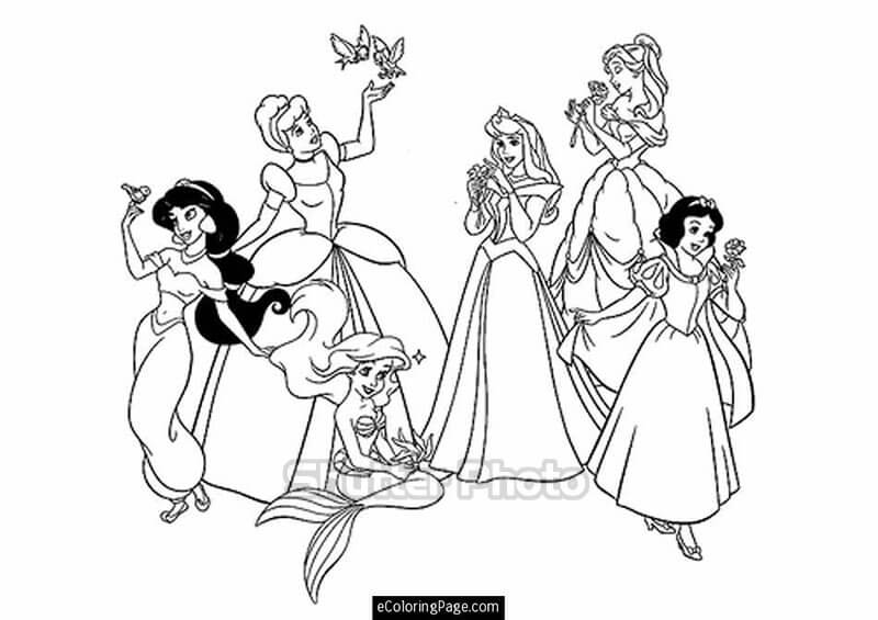 132 Tranh tô màu công chúa Disney xinh đẹp dễ tải dễ in Update 2022 63