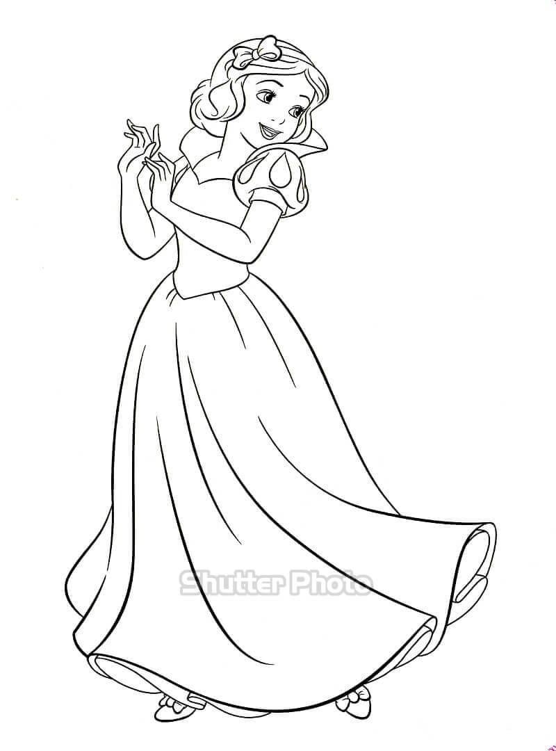 132 Tranh tô màu công chúa Disney xinh đẹp dễ tải dễ in Update 2022 87