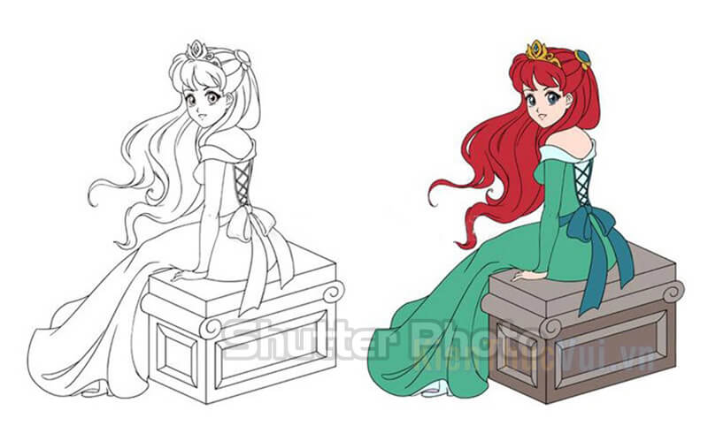 132 Tranh tô màu công chúa Disney xinh đẹp dễ tải dễ in Update 2022 90