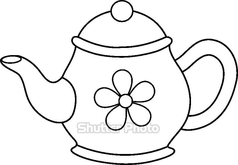 80+ Tranh tô màu ấm trà siêu cute dễ tải dễ in Update 2023
