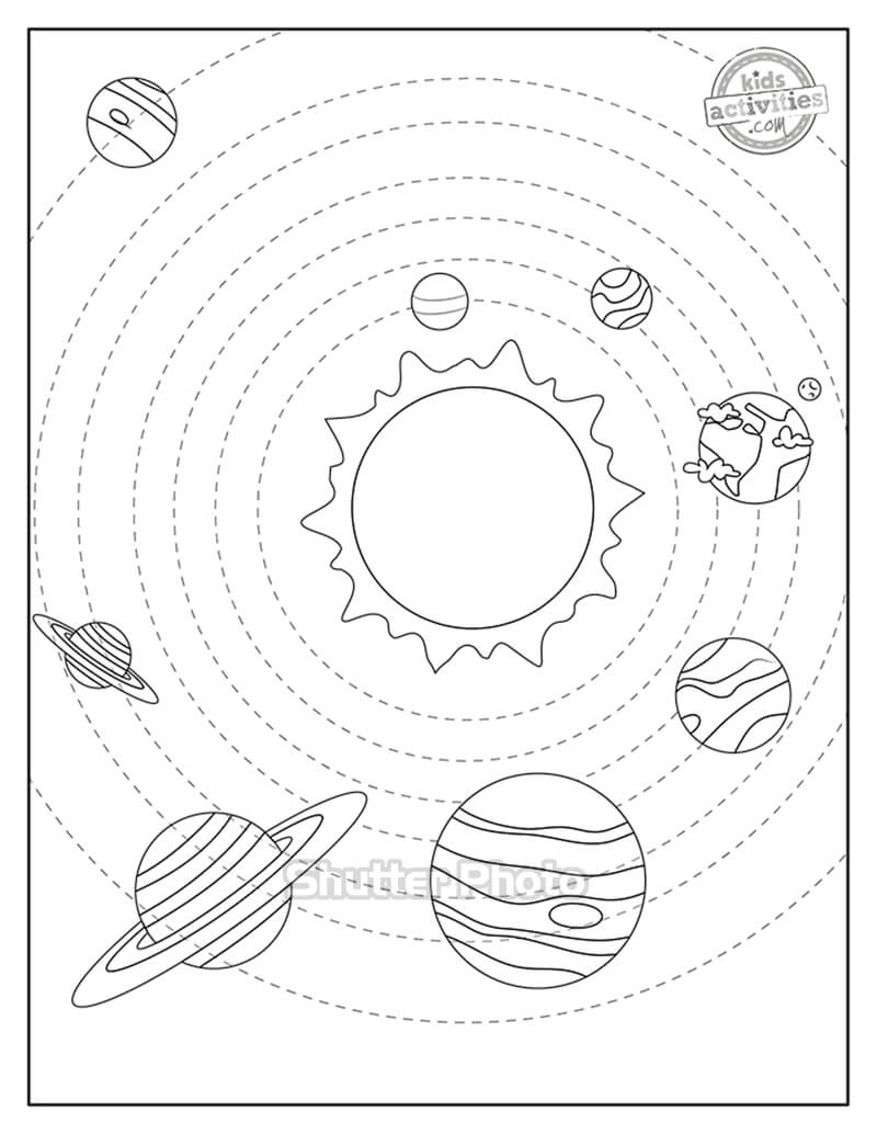 Top Với Hơn 57 Về Tranh Tô Màu Hệ Mặt Trời - Trieuson5
