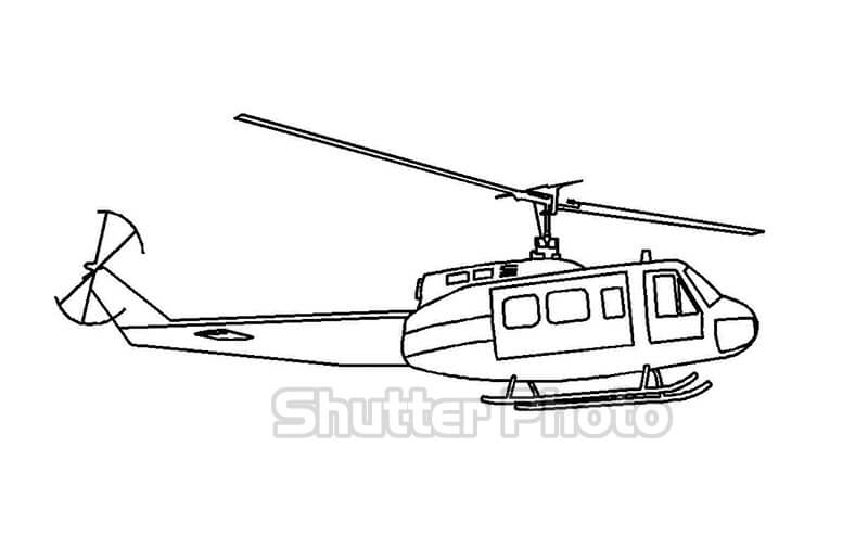 Những mẫu tranh tô màu máy bay trực thăng đẹp nhất cho bé Update 12/2023