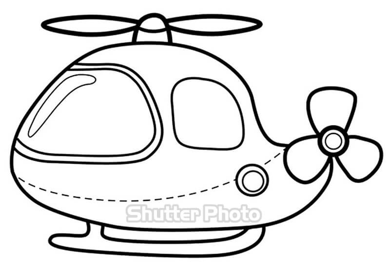 Tải Tranh tô màu máy bay trực thăng