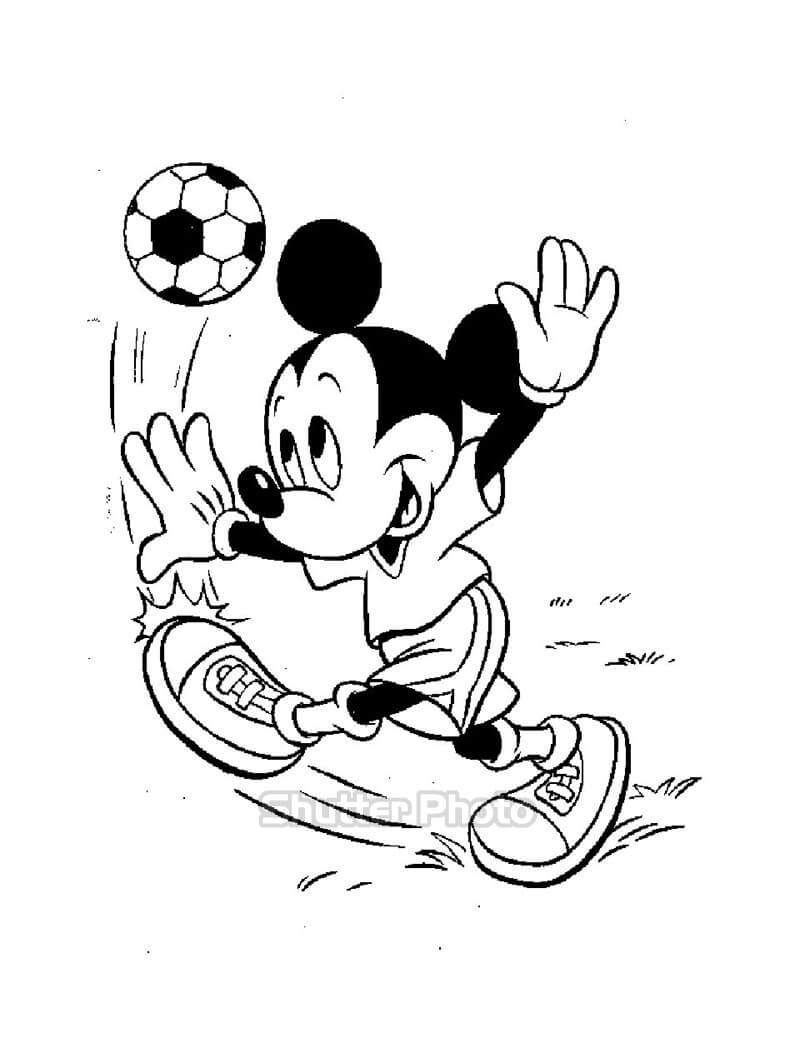 Tổng hợp các bức tranh tô màu chuột Mickey đẹp nhất cho bé   thcsthptlongphueduvn