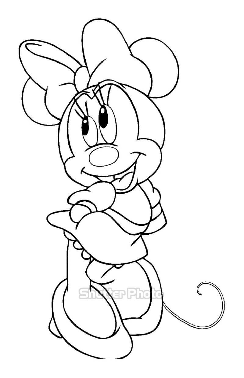 Tuyển tập bộ tranh tô màu chuột Mickey đáng yêu cho bé