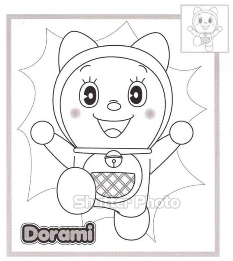Tranh tô màu Doremon cho bé đẹp và dễ thương nhất cập nhật tháng 02/2023