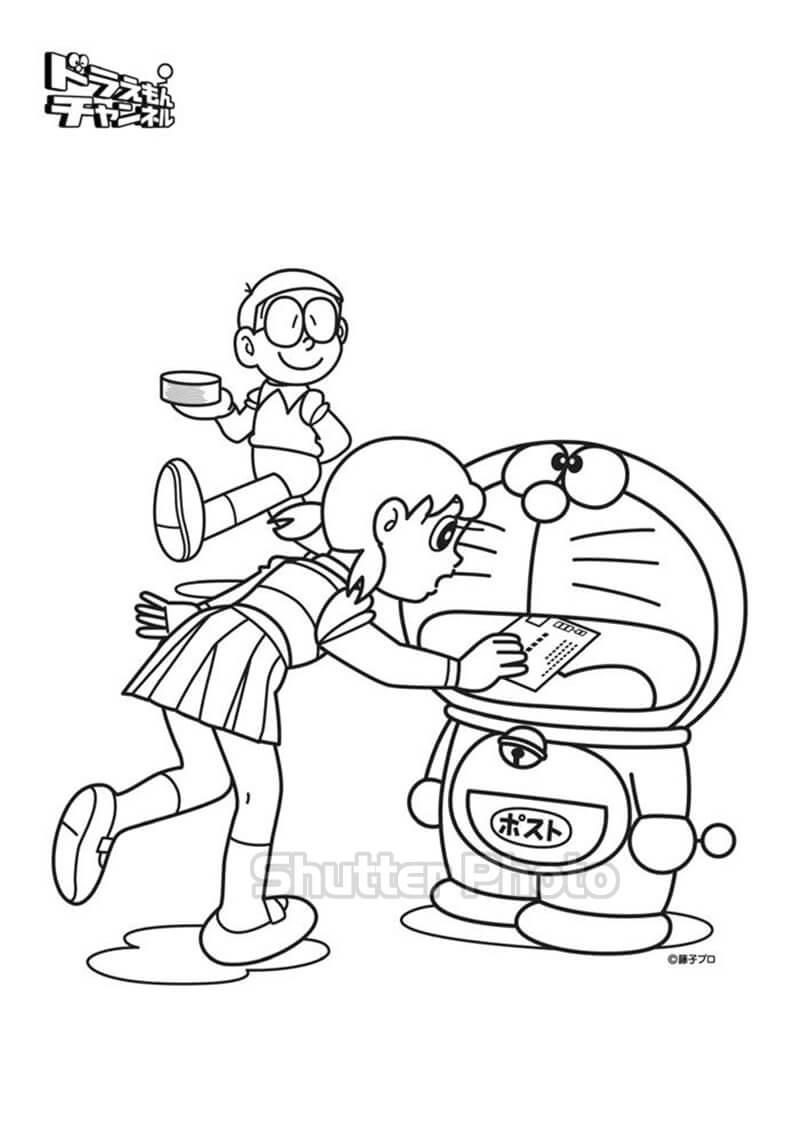 Tô Màu Nobita - Tranh Tô Màu Cho Bé