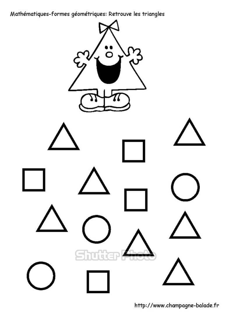 Tải xuống Bảng tô màu hình tam giác có thể in miễn phí cho trẻ em của chúng  tôi