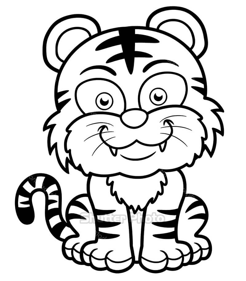Tổng hợp tranh tô màu con hổ oai hùng nhất Update 2023
