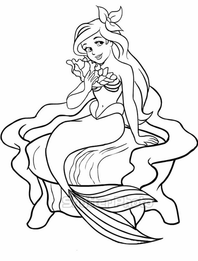Die einfachste und schönste Meerjungfrau zum Ausmalen Update 02/2023