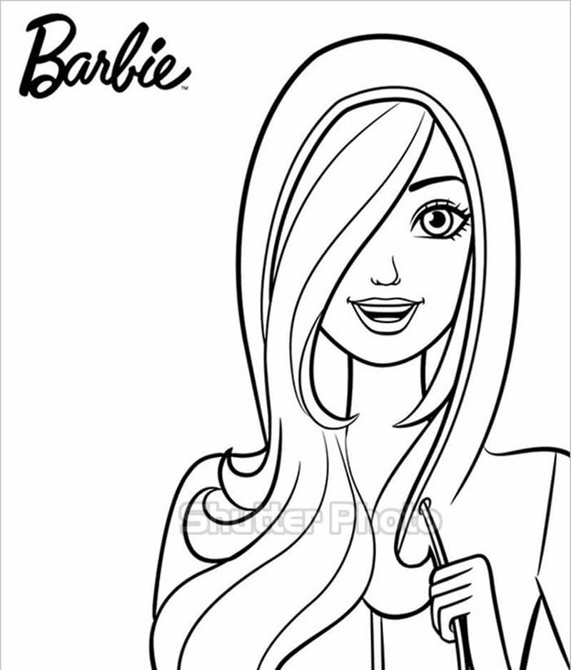 Những mẫu tranh tô màu búp bê Barbie đẹp nhất Update 12/2023
