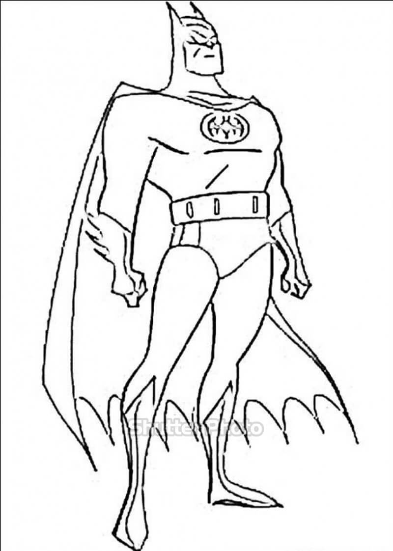 Vẽ và tô màu siêu nhân  tô mầu siêu nhân Batman