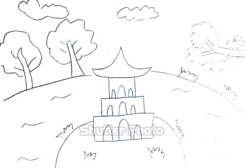 Hướng dẫn cách vẽ THÁP RÙA trong Hồ Gươm  How to draw a Turtle Tower   Zoom Zoom TV  YouTube