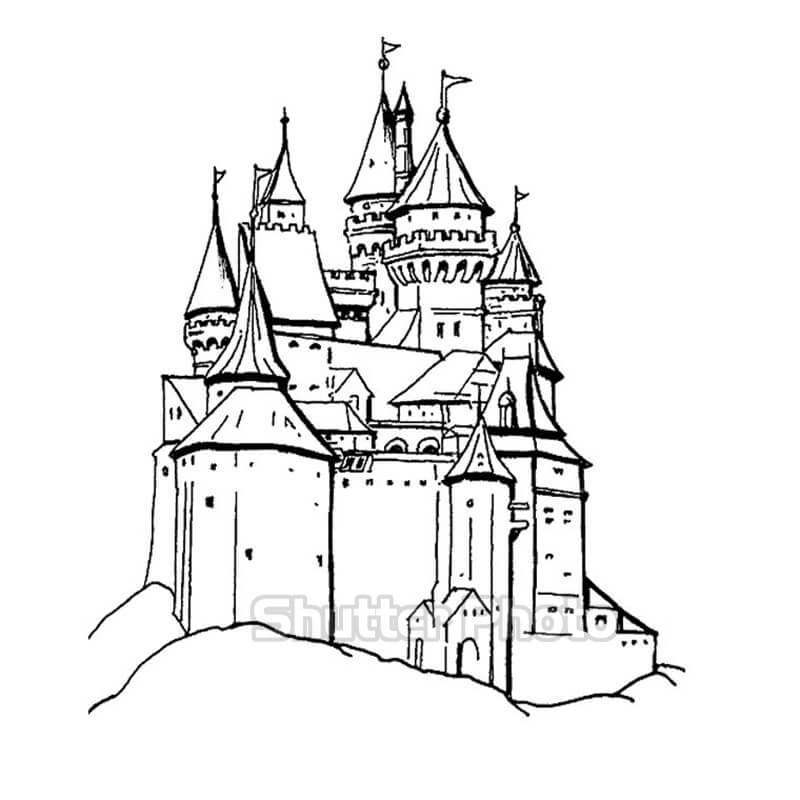 200 Tranh tô màu lâu đài bí ẩn cho bé dễ tải dễ in Update 2022 114