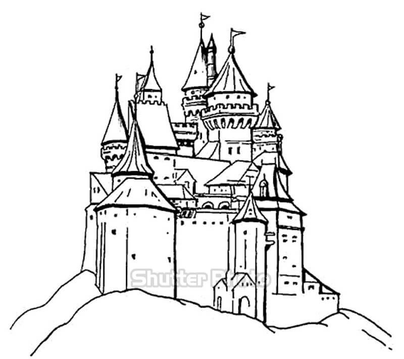 200 Tranh tô màu lâu đài bí ẩn cho bé dễ tải dễ in Update 2022 146