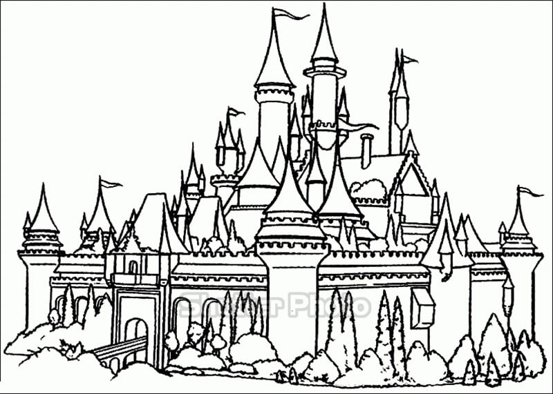 200 Tranh tô màu lâu đài bí ẩn cho bé dễ tải dễ in Update 2022 26