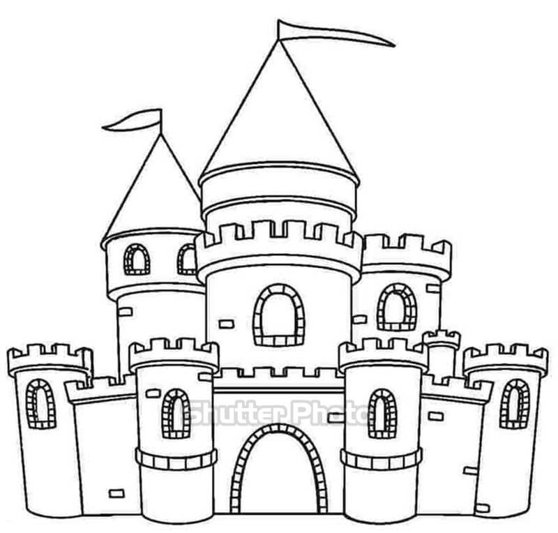 200 Tranh tô màu lâu đài bí ẩn cho bé dễ tải dễ in Update 2022 28