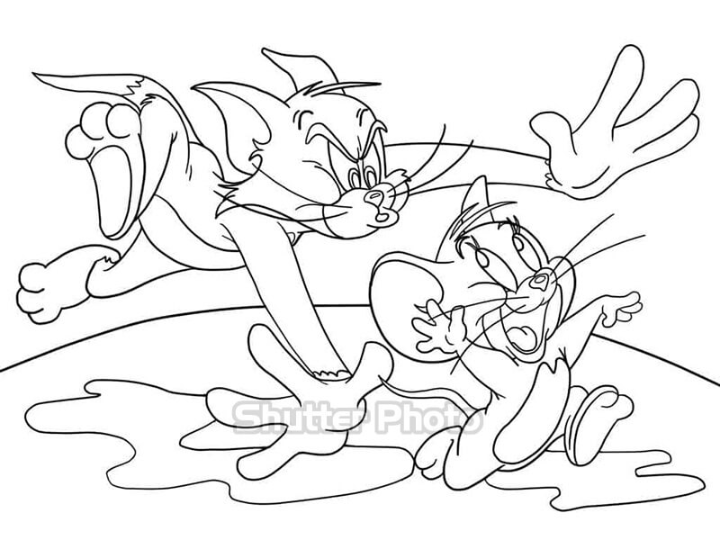 Bé Tập Vẽ Tô Màu  Tom  Jerry 4  Tái Bản  Khám Phá Nguồn Tri Thức Bất Tận