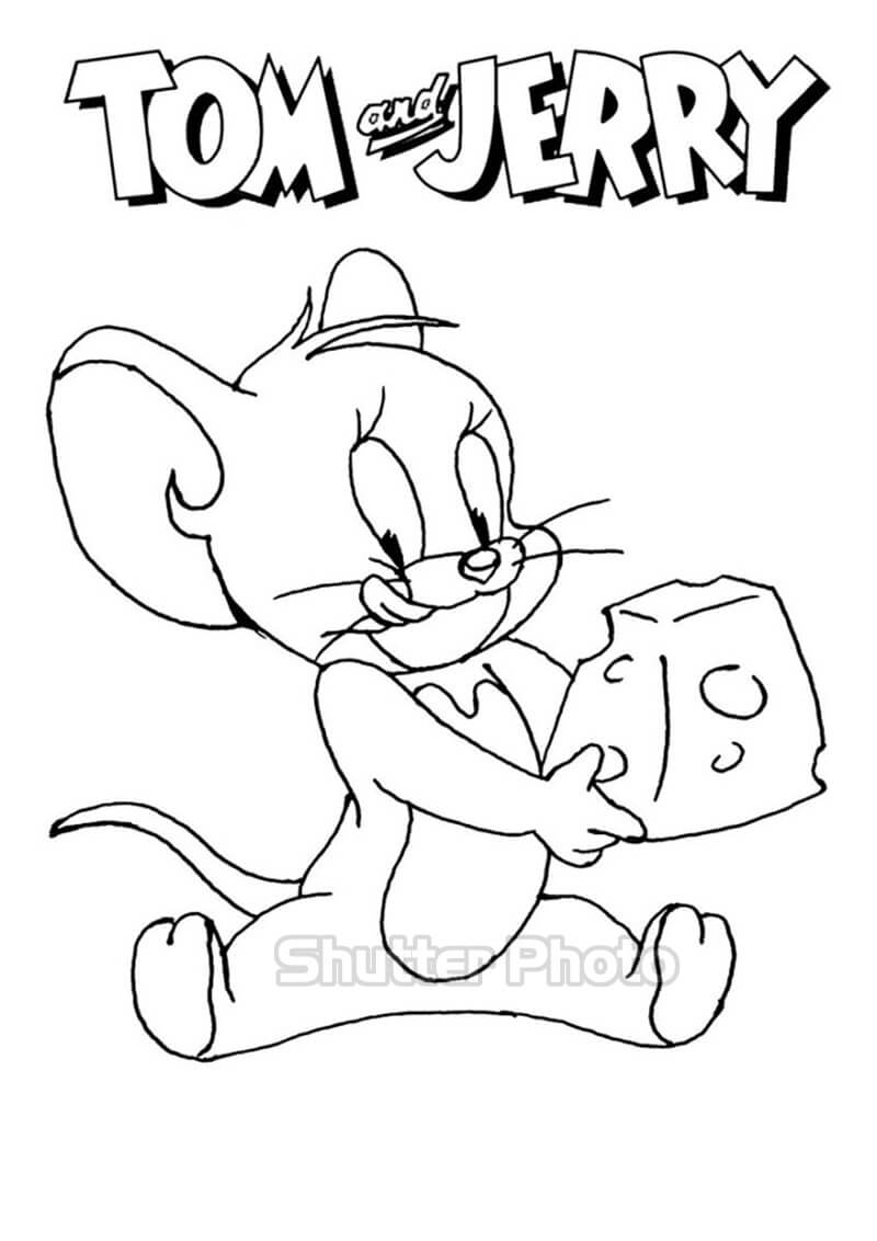 Tô Màu Tom và Jerry  Tranh Tô Màu Cho Bé