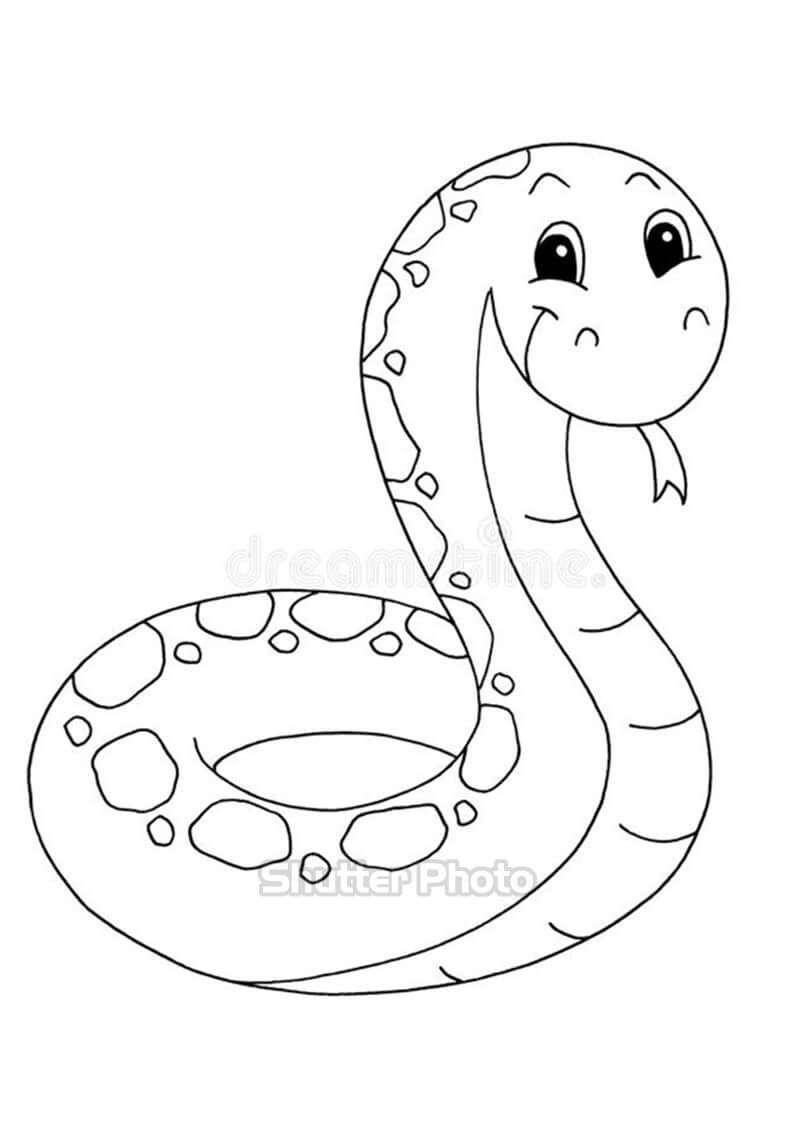Cách vẽ hình con rắn  Mầm non Thủy Tiên