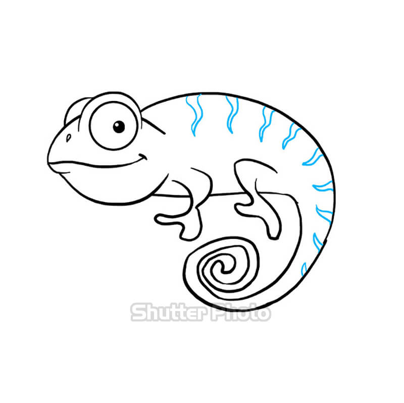 Vẽ con tắc kè hoa  How to draw a chameleon  YouTube