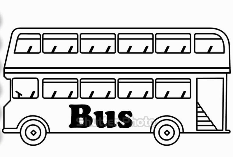 Những Bức Tranh Tô Màu Xe Bus Dễ Thương Và Ngộ Nghĩnh Update 11/2022 - Dyb