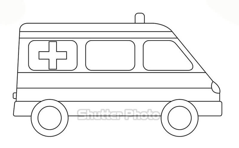 Draw and Coloring Ambulance  Tập vẽ và tô màu xe cấp cứu  YouTube