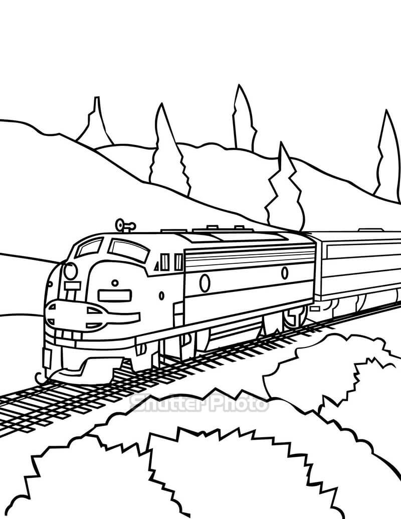 89 Tranh tô màu tàu hỏa đẹp nhất dễ tải dễ in Update 2023