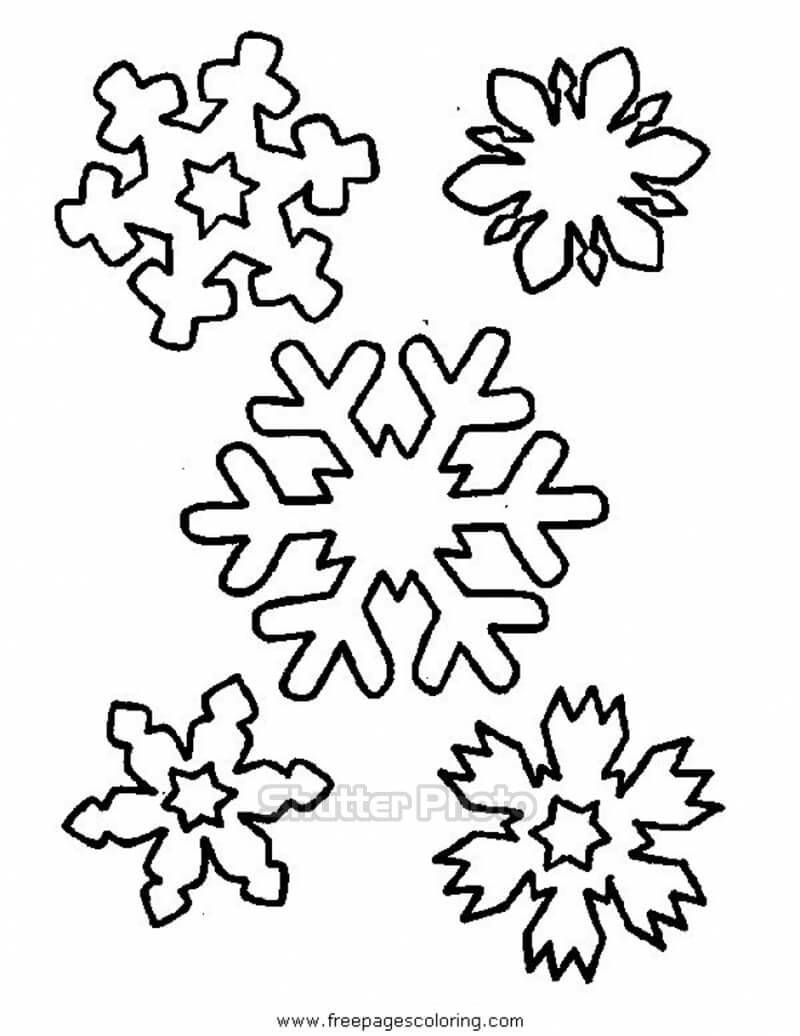 Mẫu hình vẽ người tuyết đơn giản và đẹp mắt