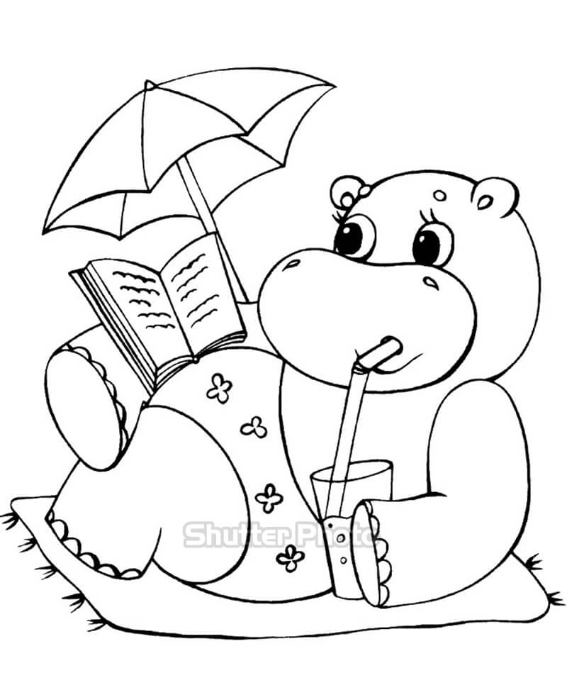 Những bức tranh tô màu bé đọc sách dễ thương nhất cho bé Update 12/2023