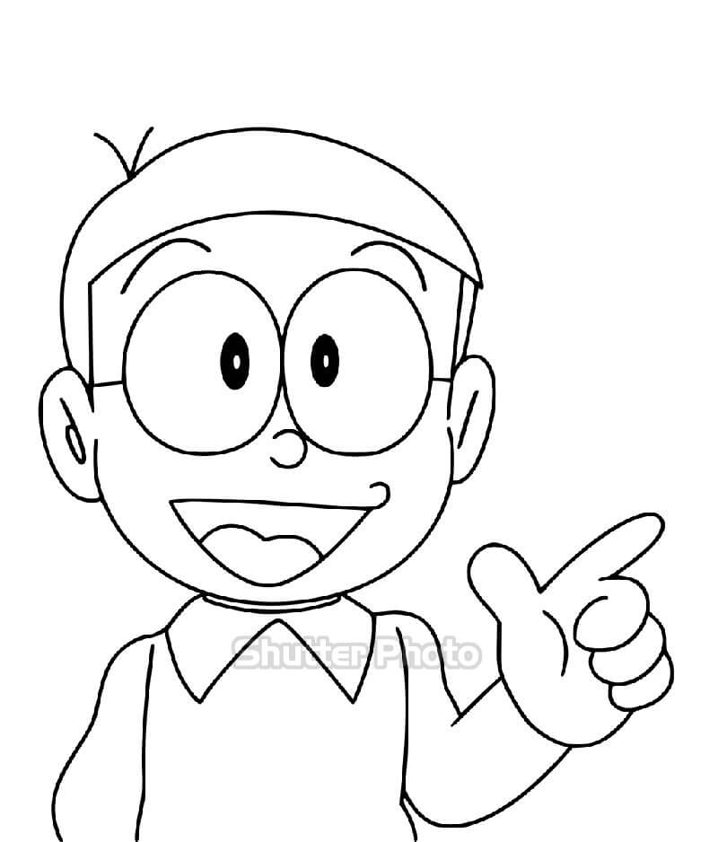 88 Tranh tô màu Nobita cực đáng yêu cho bé dễ tải dễ in Update 2022 79