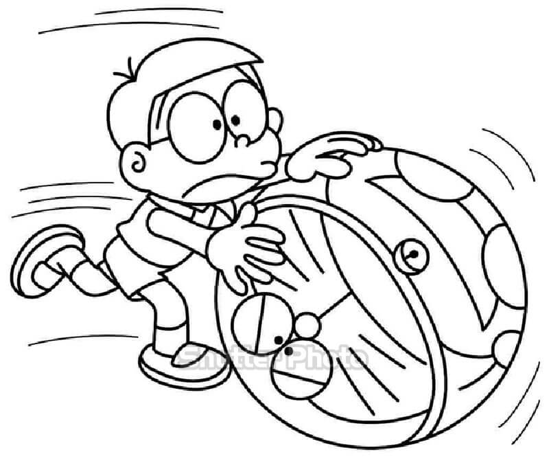 88 Tranh tô màu Nobita cực đáng yêu cho bé dễ tải dễ in Update 2022 88