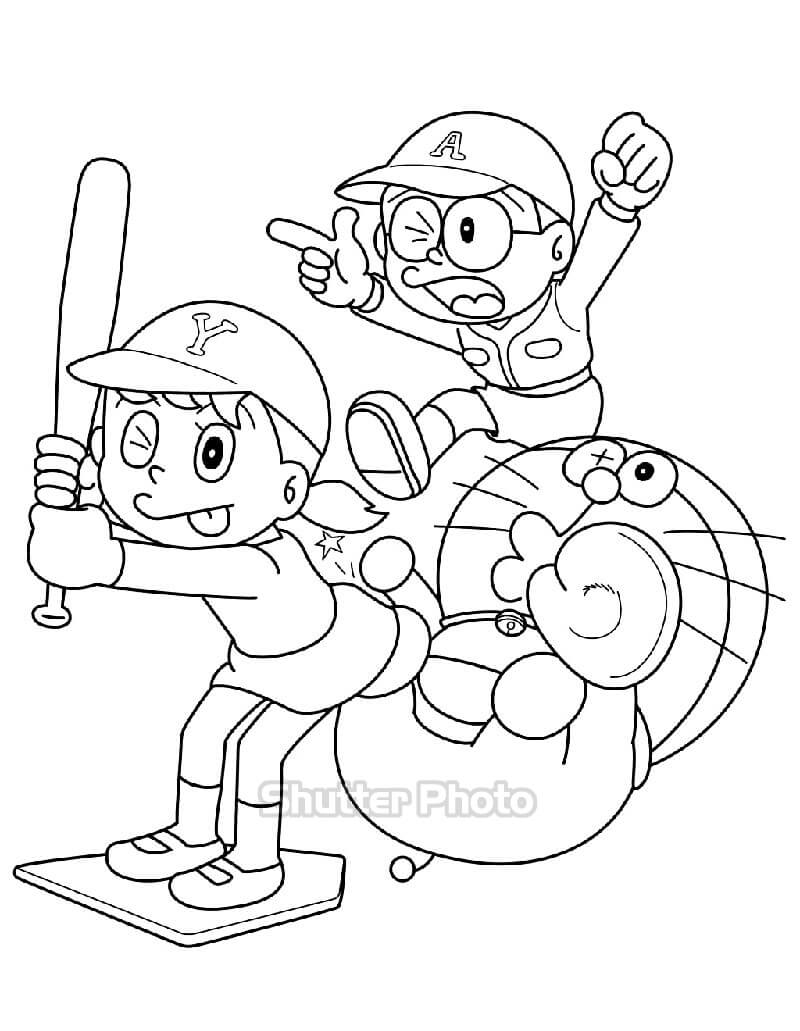 88 Tranh tô màu Nobita cực đáng yêu cho bé dễ tải dễ in Update 2022 81