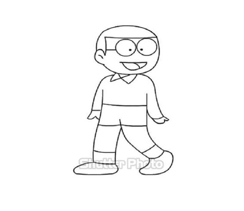 88 Tranh tô màu Nobita cực đáng yêu cho bé dễ tải dễ in Update 2022 30