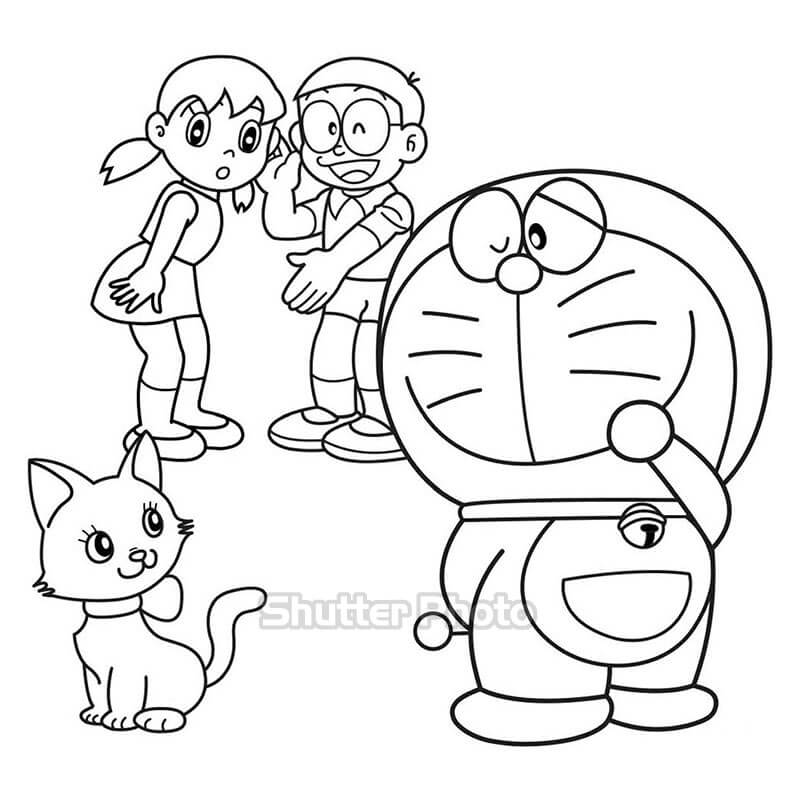 88 Tranh tô màu Nobita cực đáng yêu cho bé dễ tải dễ in Update 2022 38