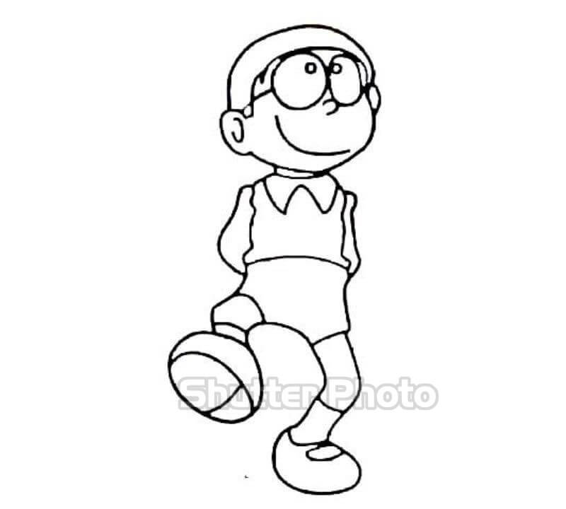 88 Tranh tô màu Nobita cực đáng yêu cho bé dễ tải dễ in Update 2022 60