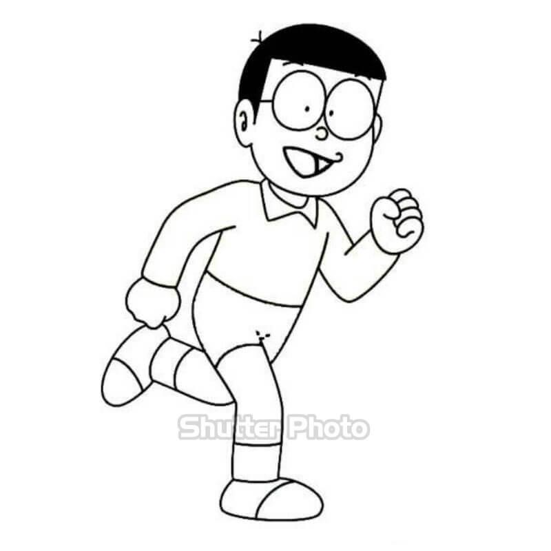 88 Tranh tô màu Nobita cực đáng yêu cho bé dễ tải dễ in Update 2022 65