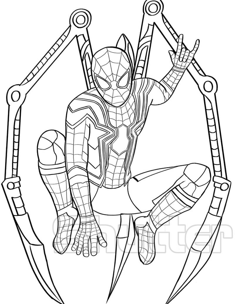Hơn 150 Tranh Tô Màu Siêu Nhân Nhện Spider Man Cực Hot Cho Bé Trai 2021
