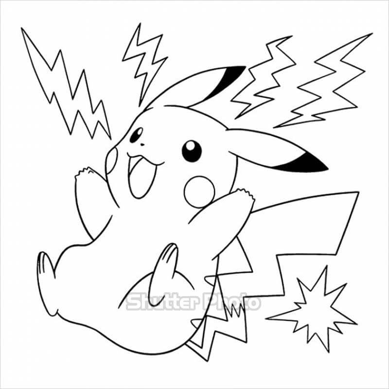 Những bức tranh tô màu pikachu dễ thương nhất Update 03/2023