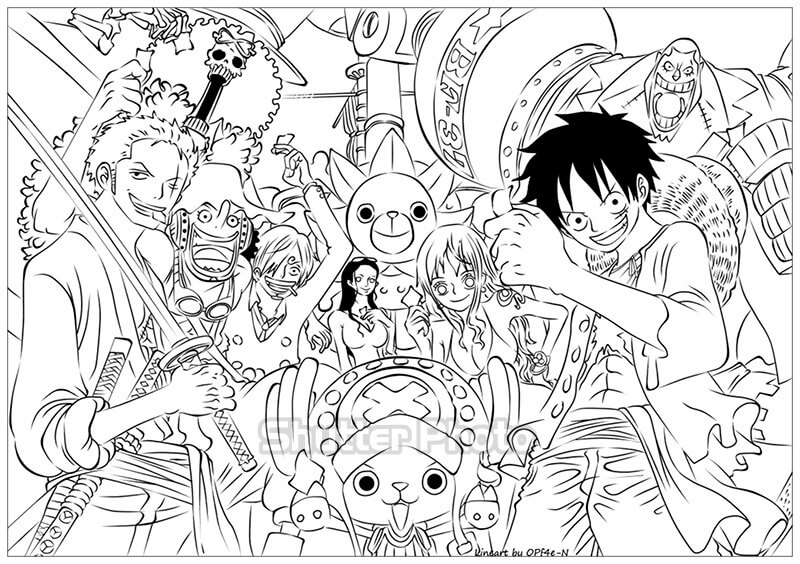 76+ Tranh Tô Màu One Piece Đẹp Nhất Dễ Tải Dễ In Update 2023