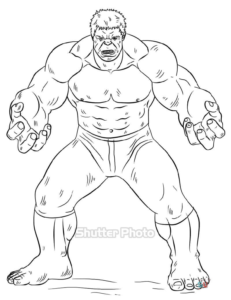 Tuyển tập tranh tô màu người khổng lồ xanh Hulk dành cho các bé  TRẦN  HƯNG ĐẠO