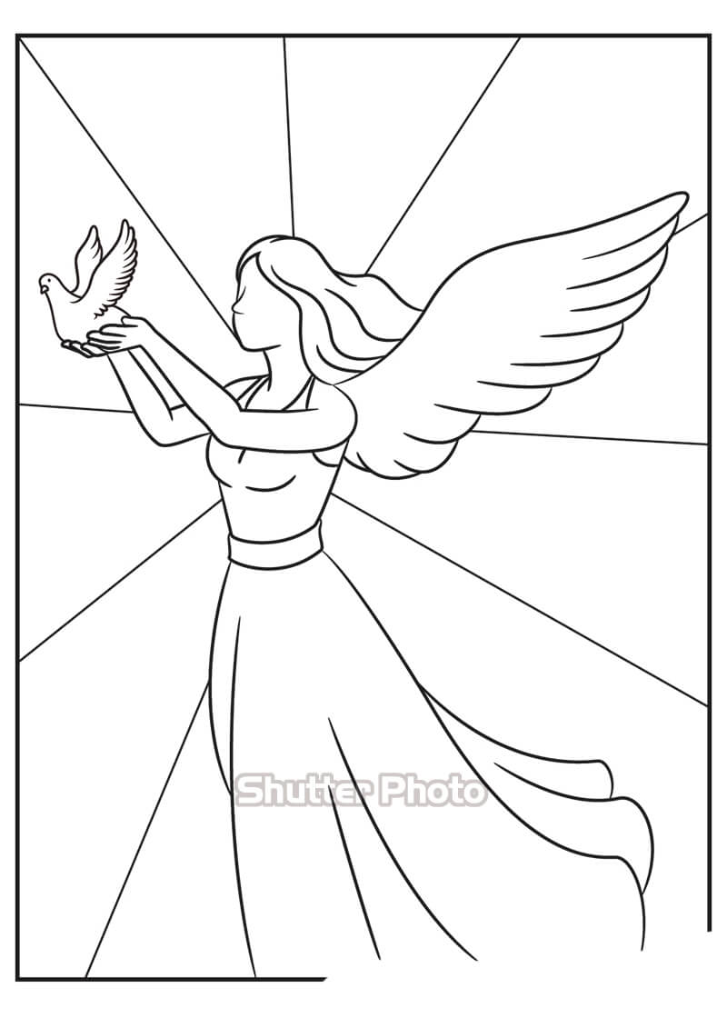 Hướng dẫn cách vẽ cánh thiên thần đơn giản với 6 bước cơ bản