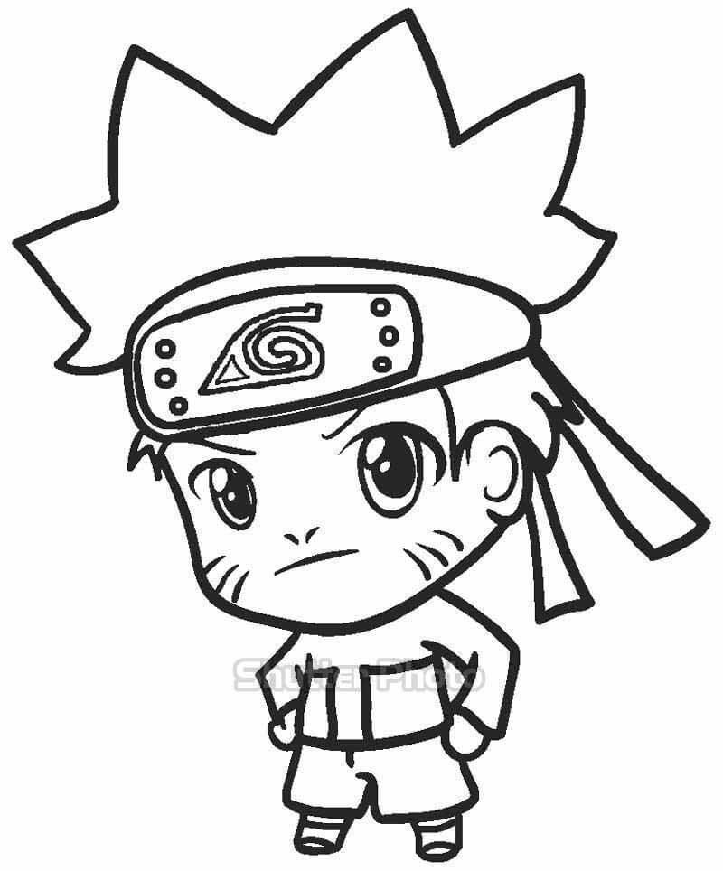 Tranh tô màu Naruto cho bé