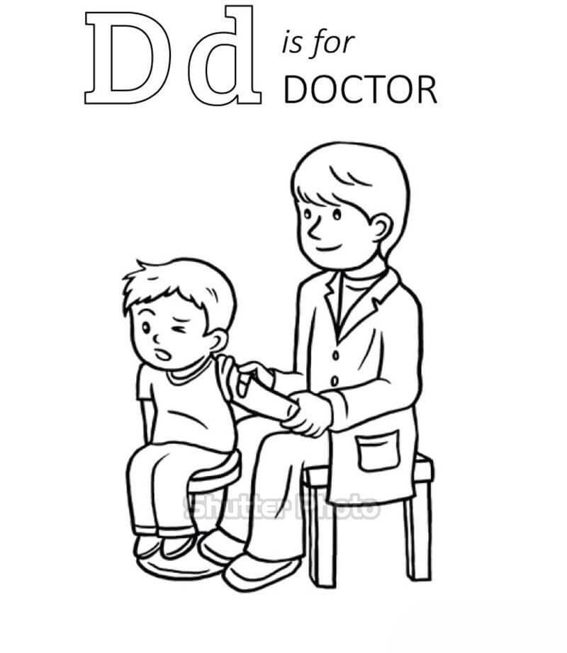 Tuyển tập 10 tranh tô màu bác sĩ hấp dẫn cho các con