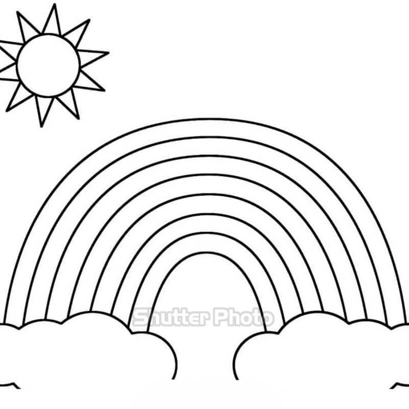 83+ Tranh Tô Màu Cầu Vồng Đẹp Lung Linh Cho Bé Update 2023