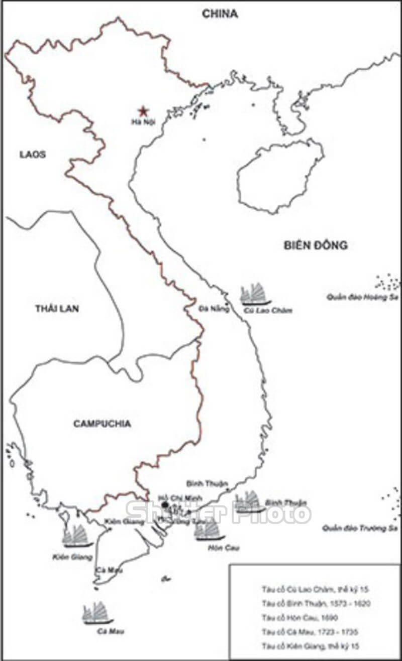 Tải Tranh tô màu bản đồ Việt Nam